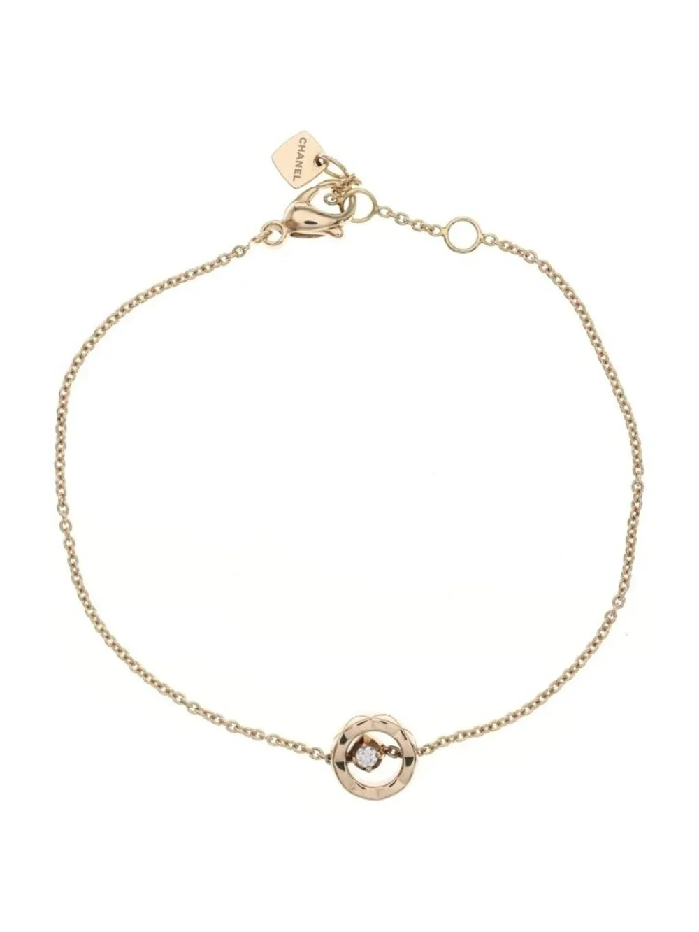 Chanel Coco Crush Diamond Bracelet Pink Gold